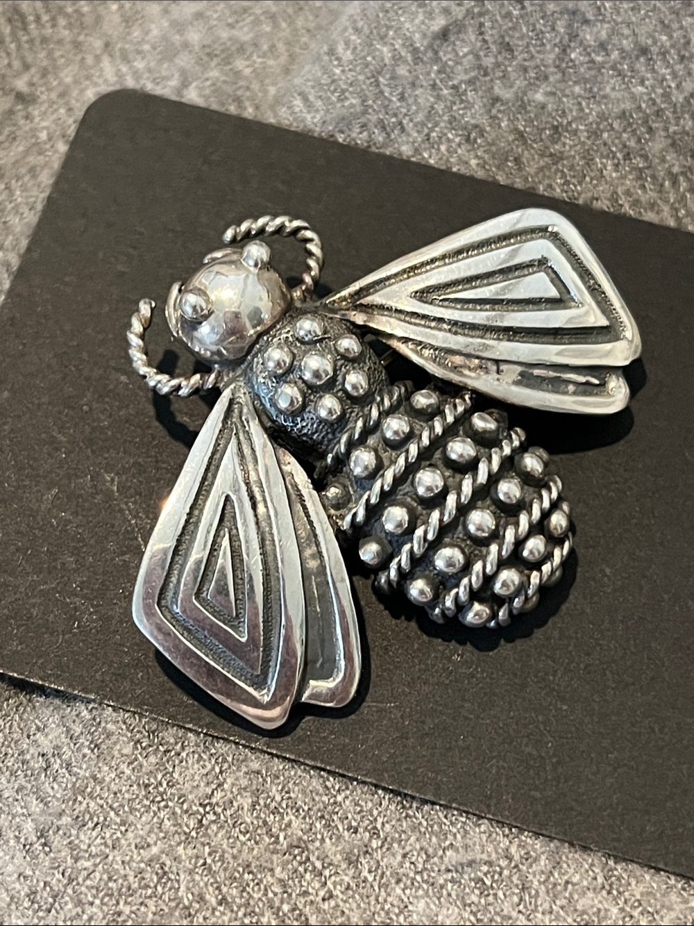 TAXCO Sterling Bumblebee Brooch